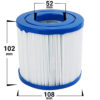 Spafilter 1-pakning | Coast Spas | Cyanna Valley | Accent Spas | Sonoma | Leisure Bay | Blue Falls | Diamante | Lay-Z-Spa m.fl.