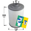 4-PACK spafilter | DENFORM | JACUZZI | TRADMAX
