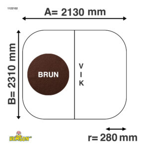 Spalokk | 213x231 r28 | Brune | 1122102