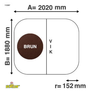 Spalokk | 200x220 r17 | Brune | 112287