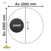 Spalokk | Runde | Svart weathershield | 1133128